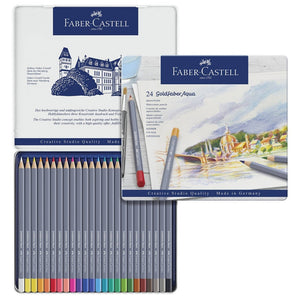 Colores Goldfaber x 24 Acuarelable Faber Castell Estuche Metal