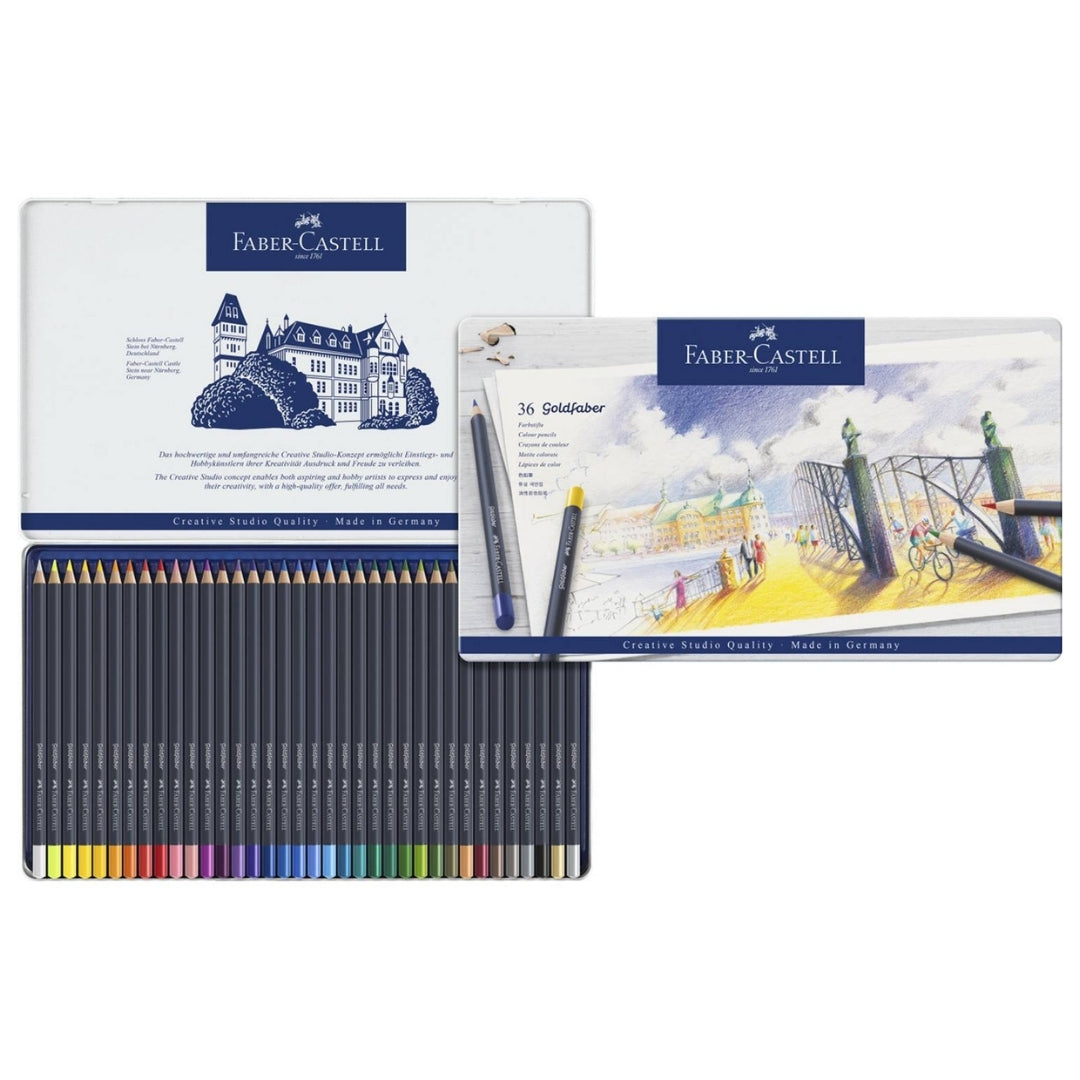 Colores Goldfaber x 36 Faber Castell Estuche Metal
