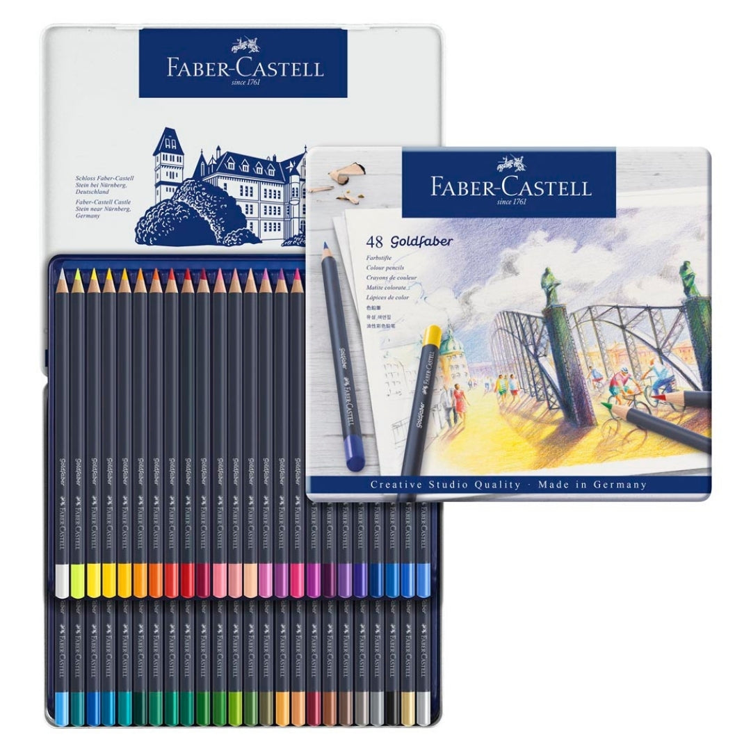 Colores Goldfaber x 48 Faber Castell Estuche Metal