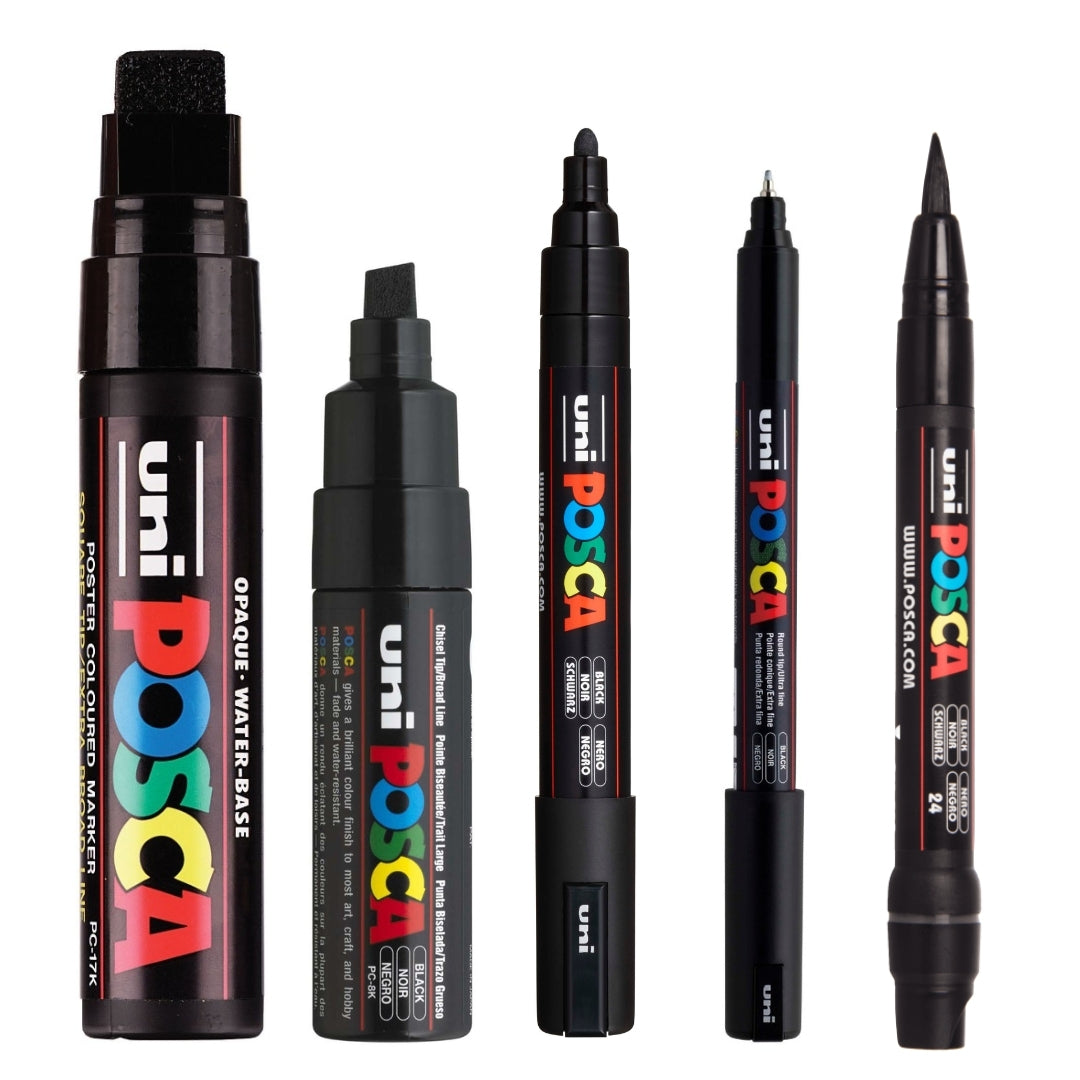 Set Marcadores Posca Black Collection