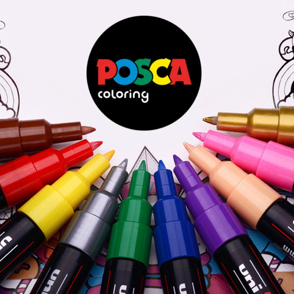 Marcadores Posca Set x 24 (12 de 5M / 8 de 3M / 4 de 8K)