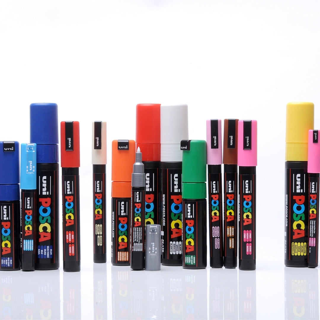 Set Marcadores Posca White Collection