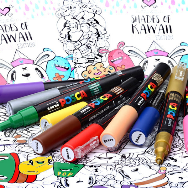 Marcadores Posca Set x 24 (12 de 5M / 8 de 3M / 4 de 8K)