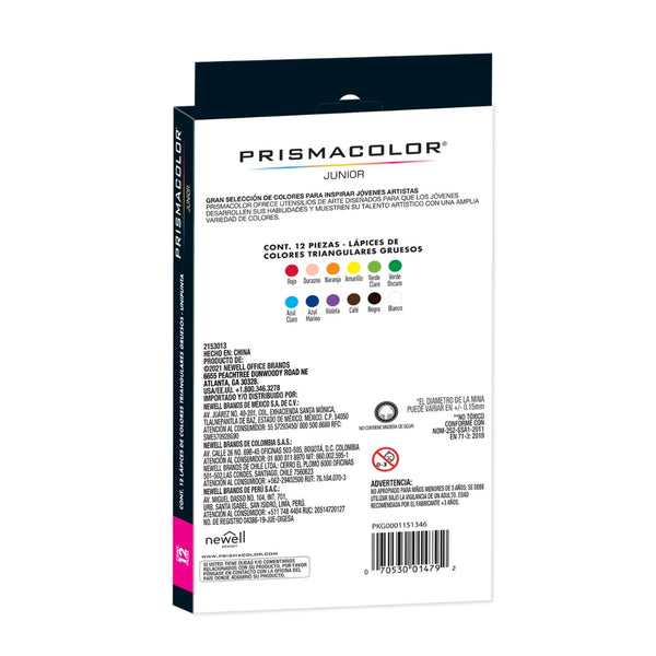 Colores Prismacolor Junior X12 Jumbo