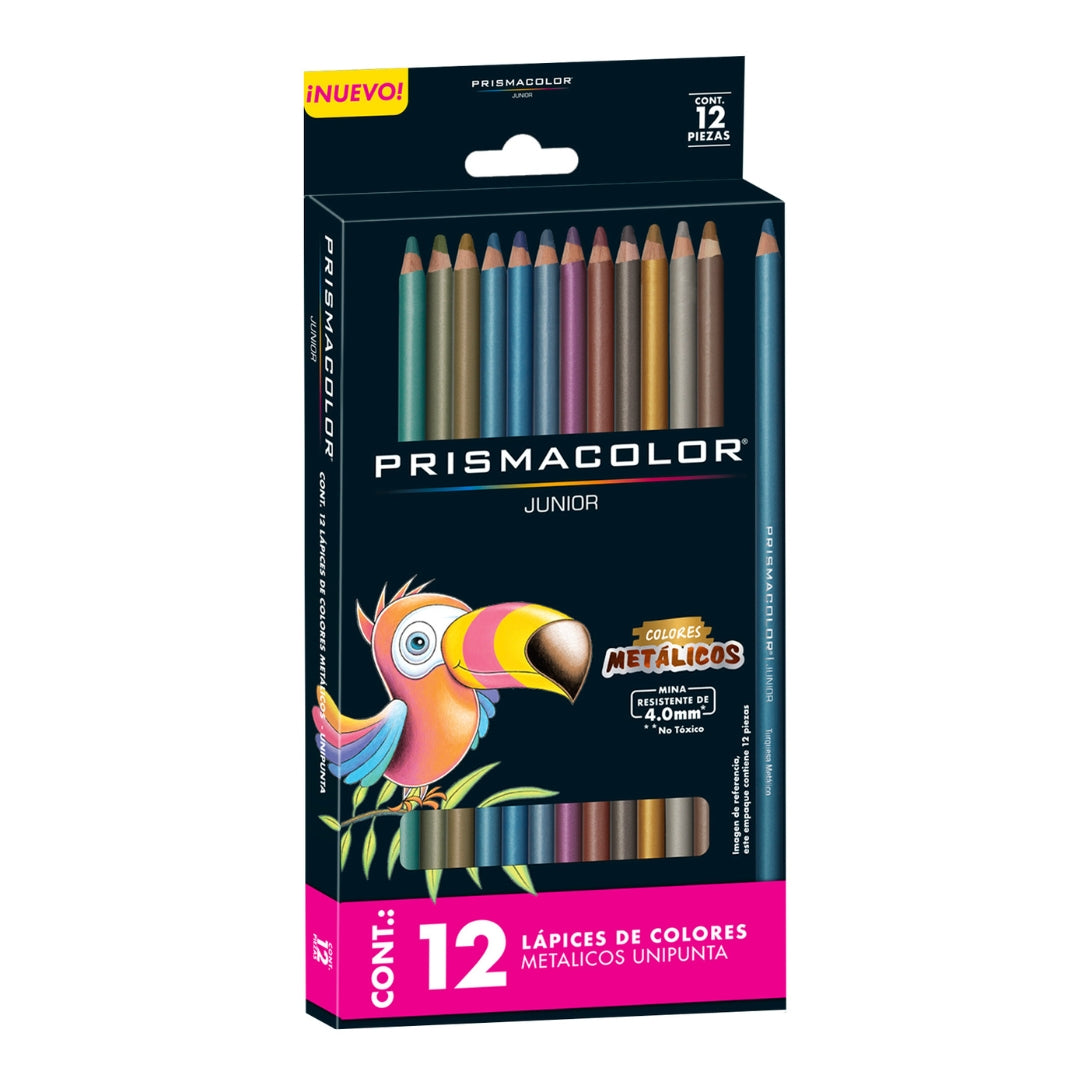 Colores Prismacolor Junior X12 Metálicos