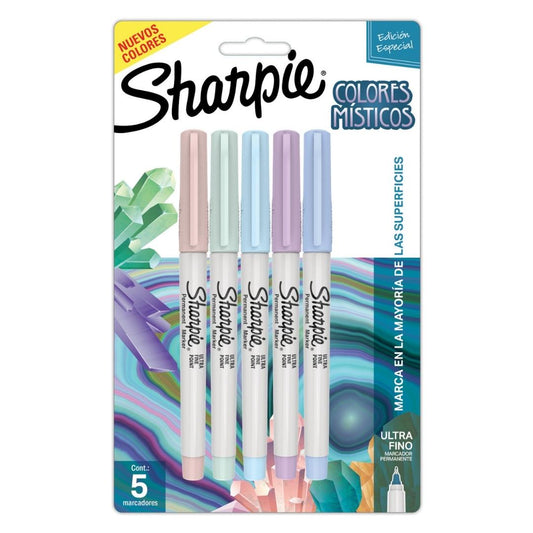 Marcadores Sharpie Colores Místicos X 5 Ultra Fino