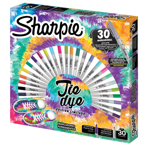 Marcador Sharpie Ruleta Tie Dye X30