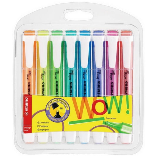 Resaltador Stabilo Swing Cool x 8 Colores Neón