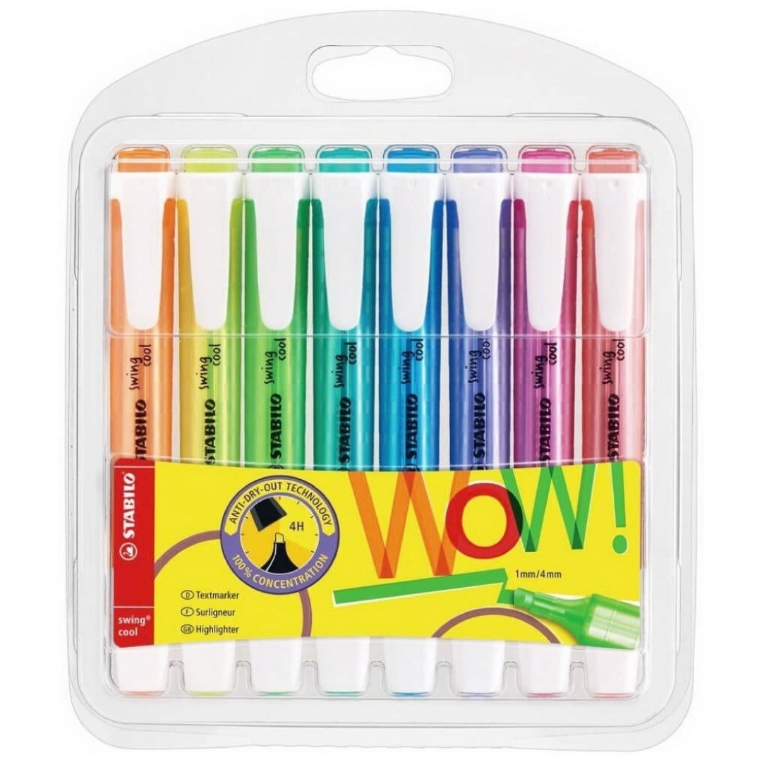 Resaltador Stabilo Swing Cool x 8 Colores Neón