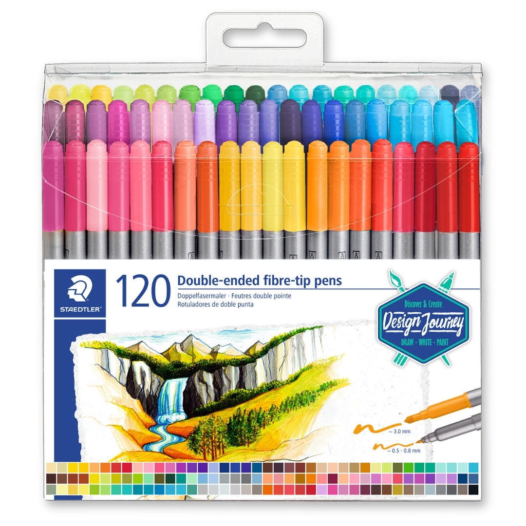 Marcadores x 120 Doble Punta Staedtler Design Journey