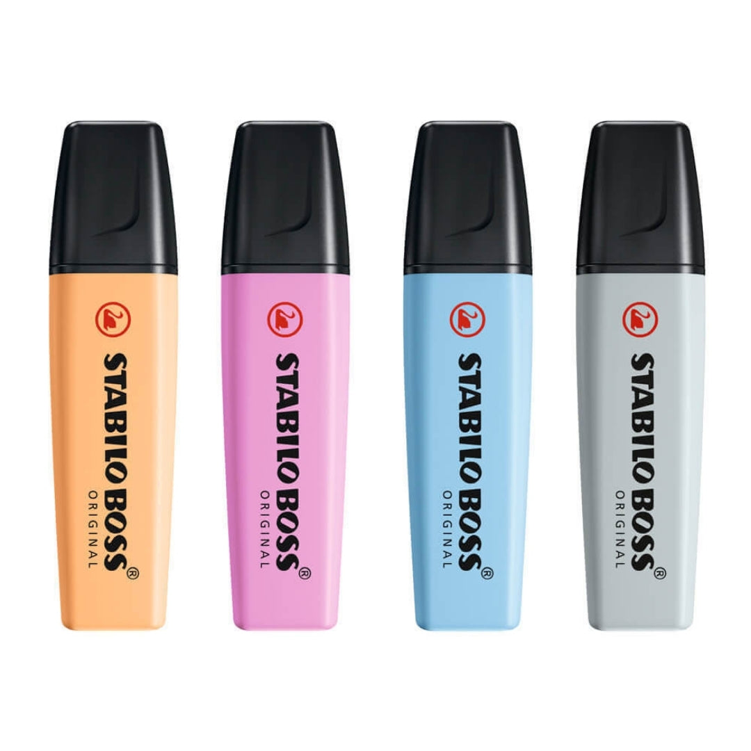 Resaltador Stabilo Boss x 4 Retro