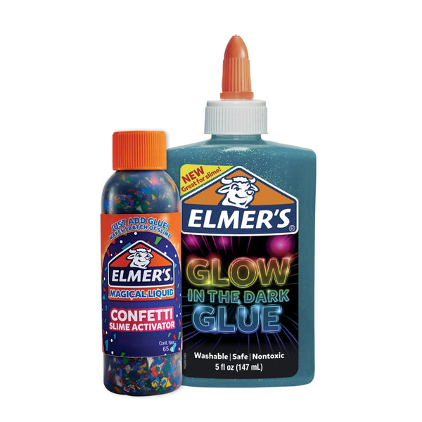 Mini Kit Slime Fiesta de Noche Elmer's 2 Piezas