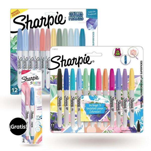 Pack Marcadores Sharpie Místicos Tropical X 24