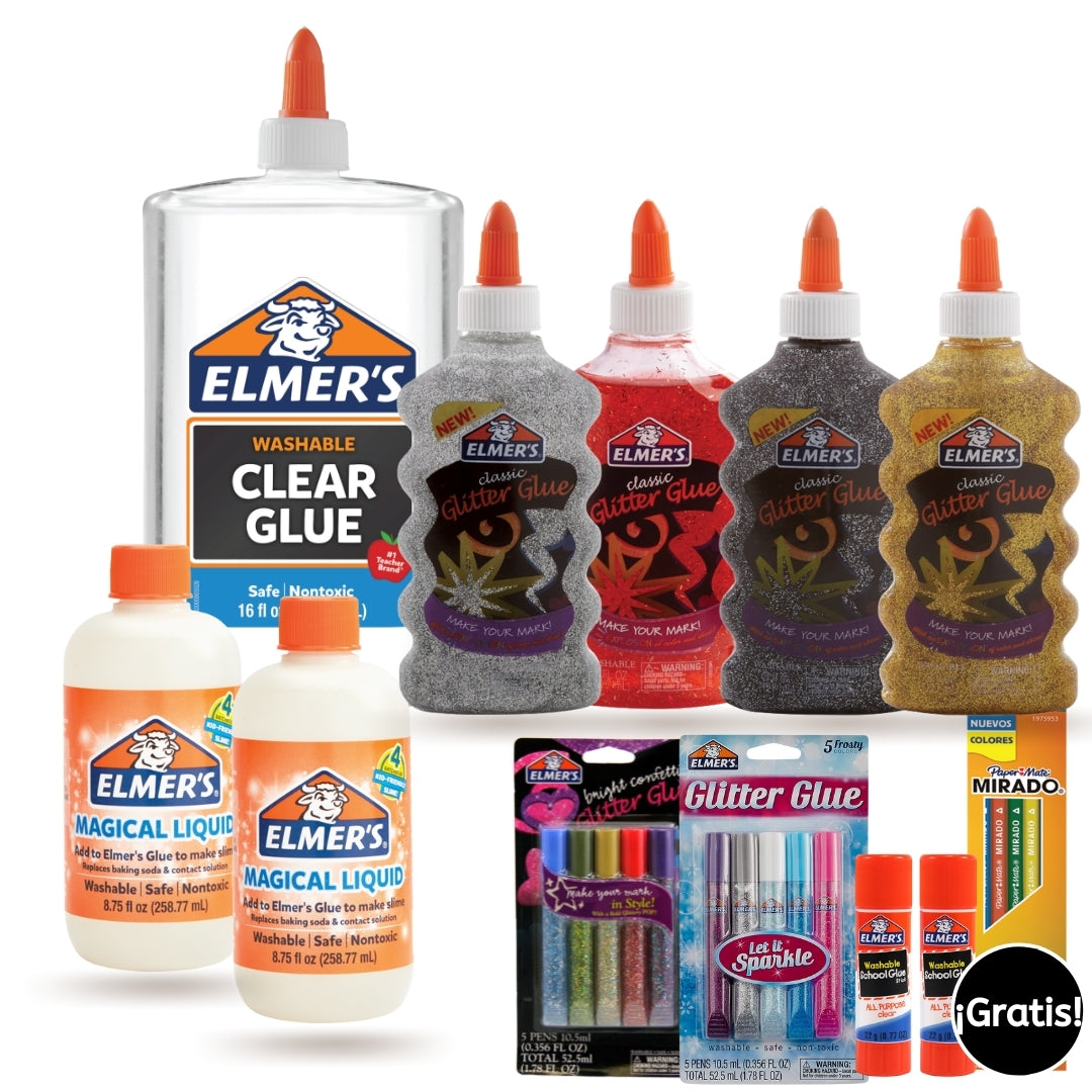 Pack Haz Slime Glam Elmers + Regalo