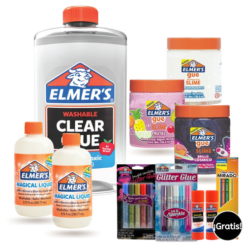 Pack Haz Clear Slime + Elmers Gue Frutal + Regalo