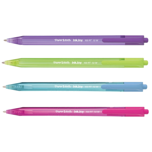 Boligrafo Retractil Inkjoy Paper Mate Surtido Blister X4