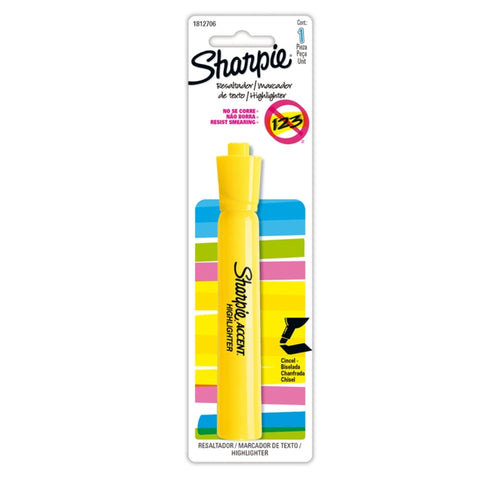 Resaltador Sharpie Tank Amarillo Blister X1