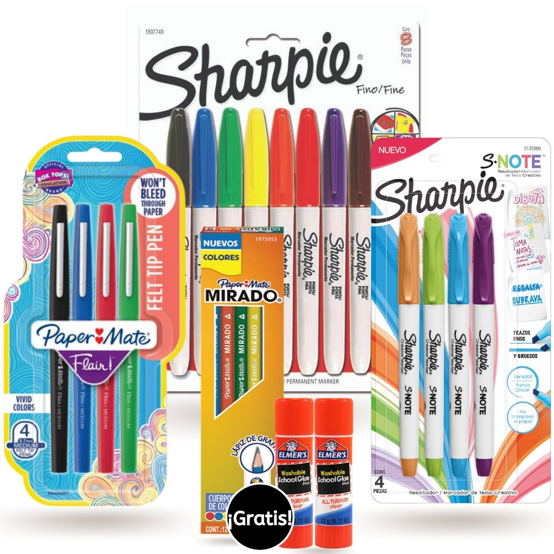 Pack Sharpie Básico + Flair + Regalo