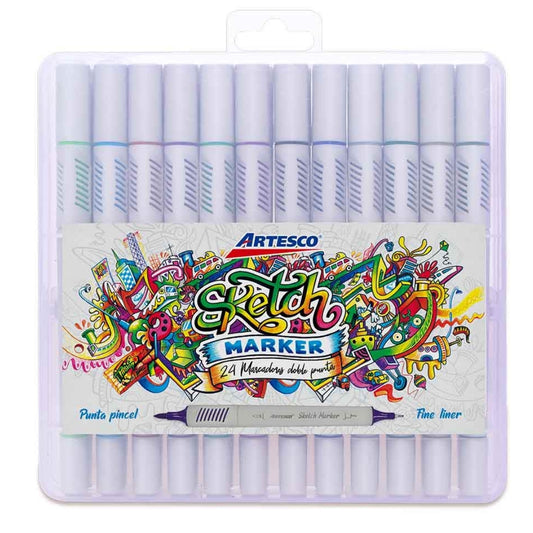 Plumones Artesco Sketch Marker x 24