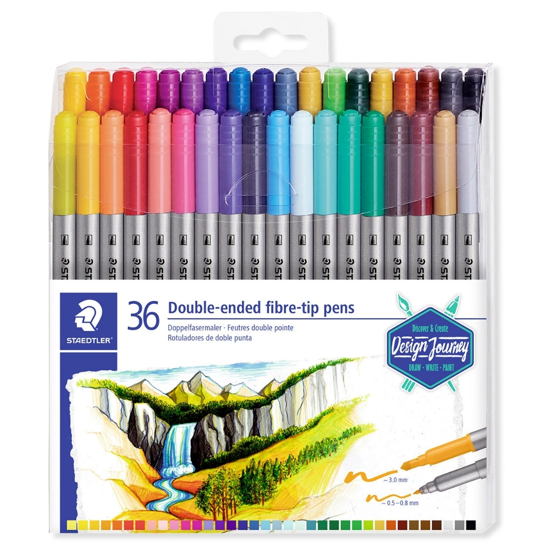Marcadores x 36 Doble Punta Staedtler Design Journey