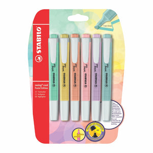 Resaltador Stabilo Swing Pastel x 6 Colores